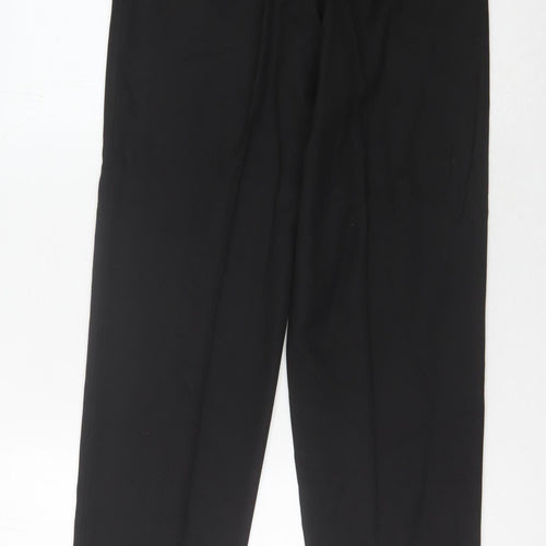Ben Sherman Women's Black Straight Trousers, Size 26R