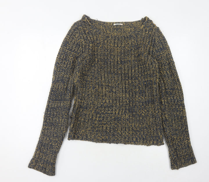 SoulCal & Co Womens Multicoloured Chunky Knit Pullover Jumper Size 10