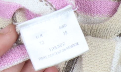 Eastex Women's Multicoloured Striped Pullover Jumper Size 12