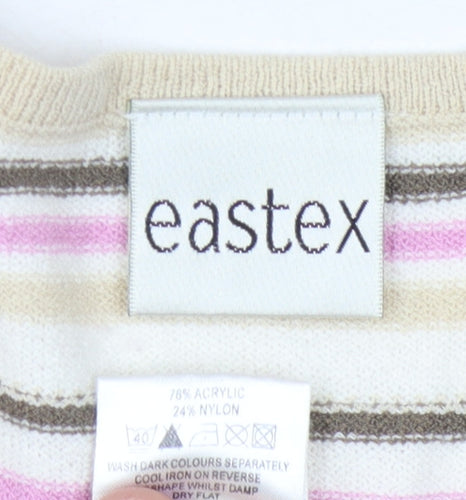 Eastex Women's Multicoloured Striped Pullover Jumper Size 12