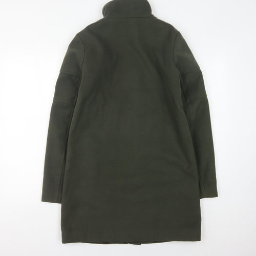 Jacqueline de Yong Women's Green Long Coat, Size S, Casual Style
