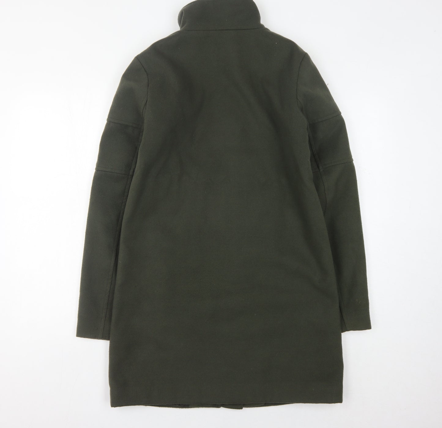 Jacqueline de Yong Women's Green Long Coat, Size S, Casual Style