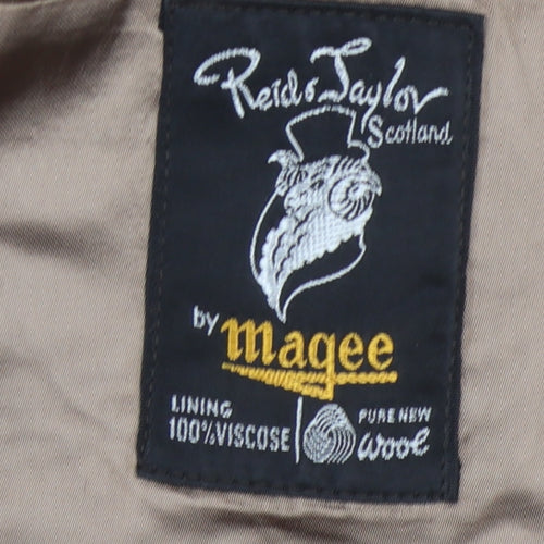 Magee Men's Brown Check Blazer 44 Reg Single-Breasted