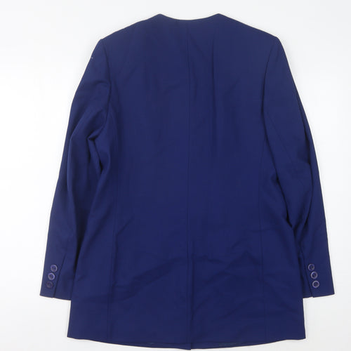 Alexon Women's Blue Wool Long Suit Jacket Size 12