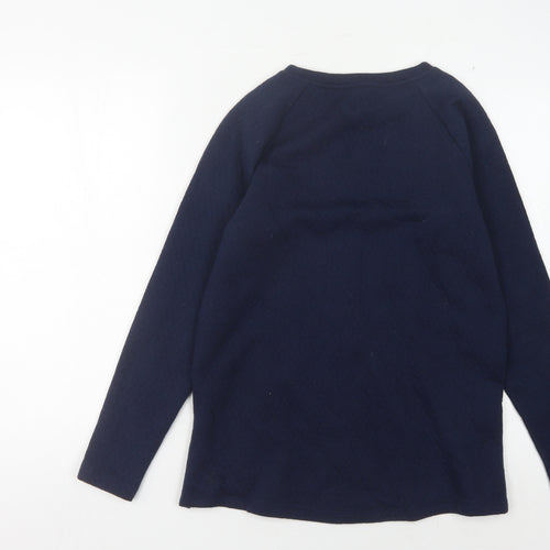 Joules Women's Blue 2XS Pullover Sweatshirt with Zips