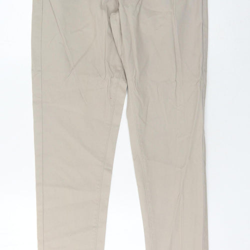 Kangol Men's Beige Chino Trousers, Size 32, Regular Fit
