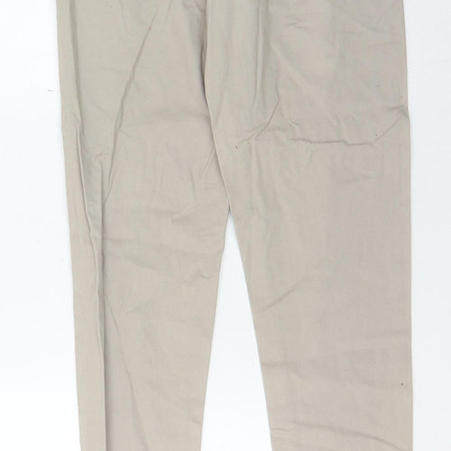 Kangol Men's Beige Chino Trousers, Size 32, Regular Fit