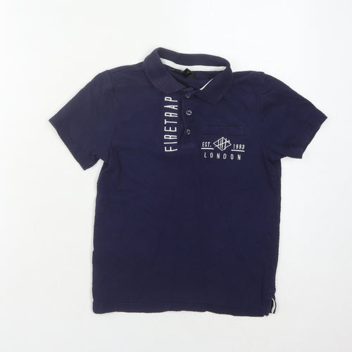 Firetrap Boys’ Blue Polo Shirt Size 6-7 Years