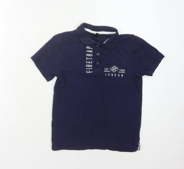 Firetrap Boys’ Blue Polo Shirt Size 6-7 Years