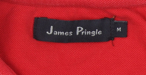 James Pringle Men's Red Polo Shirt M