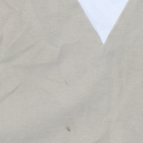 Adidas Women's Beige High Neck T-Shirt Size 4