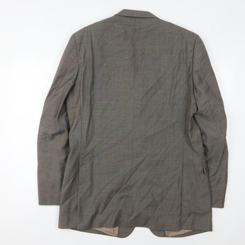 Austin Reed Men's Grey Single-Breasted Suit Jacket 40R