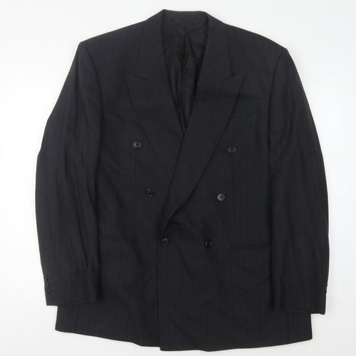 Bäumler Black Double-Breasted Blazer, Size 44R