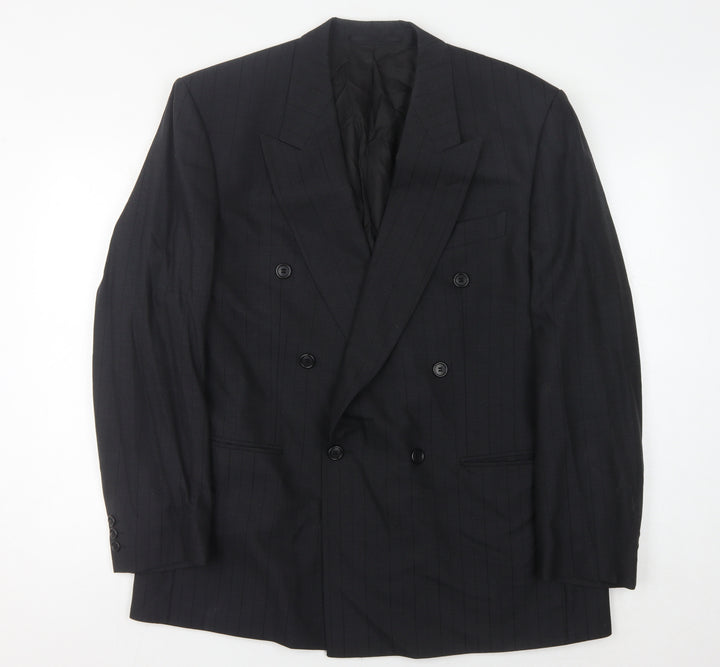 Bäumler Black Double-Breasted Blazer, Size 44R