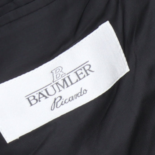 Bäumler Black Double-Breasted Blazer, Size 44R