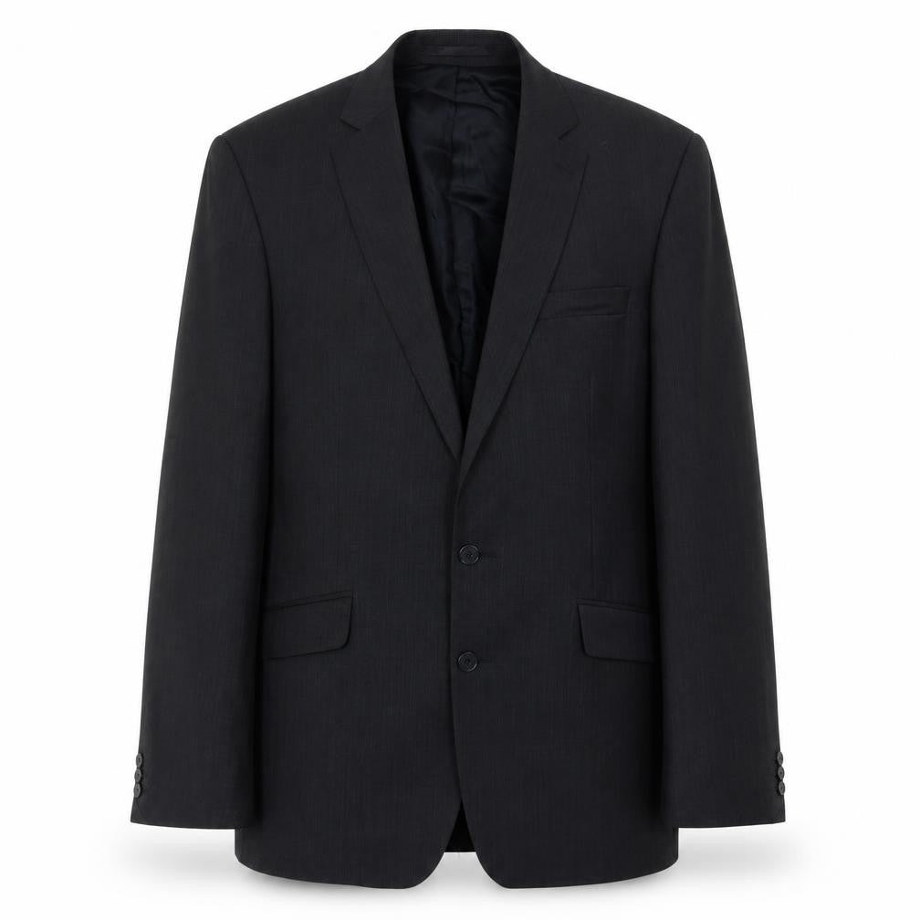 Front view of Stvdio Jeff Banks Men's Black Blazer 42L