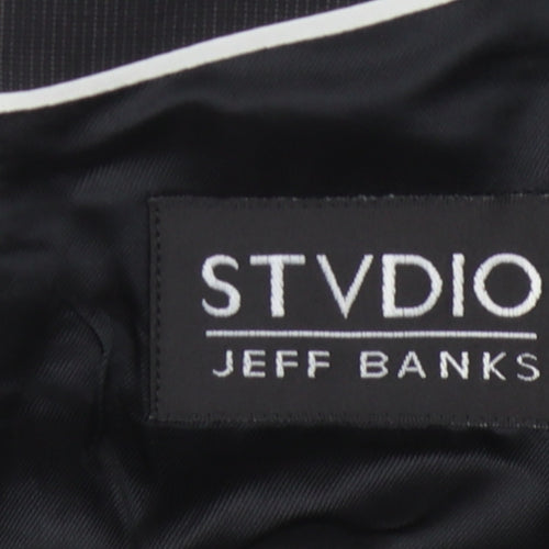Stvdio Jeff Banks Men's Black Blazer 42L