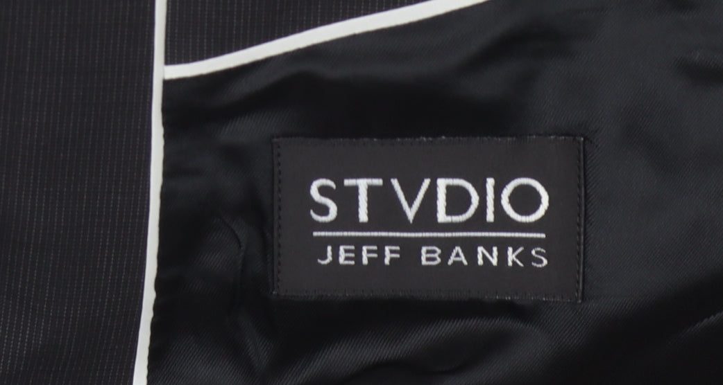 Stvdio Jeff Banks Men's Black Blazer 42L