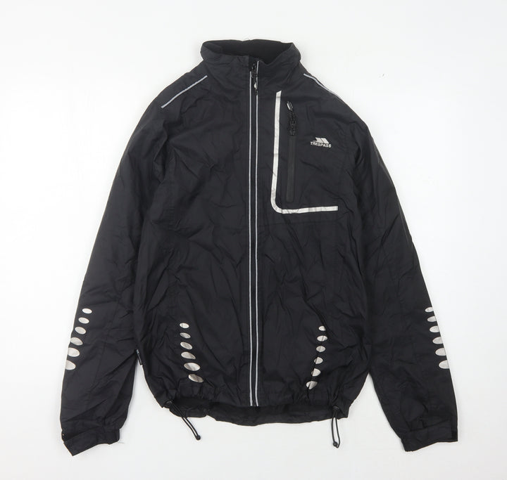Trespass Unisex Black Windbreaker, 3XS, Waterproof
