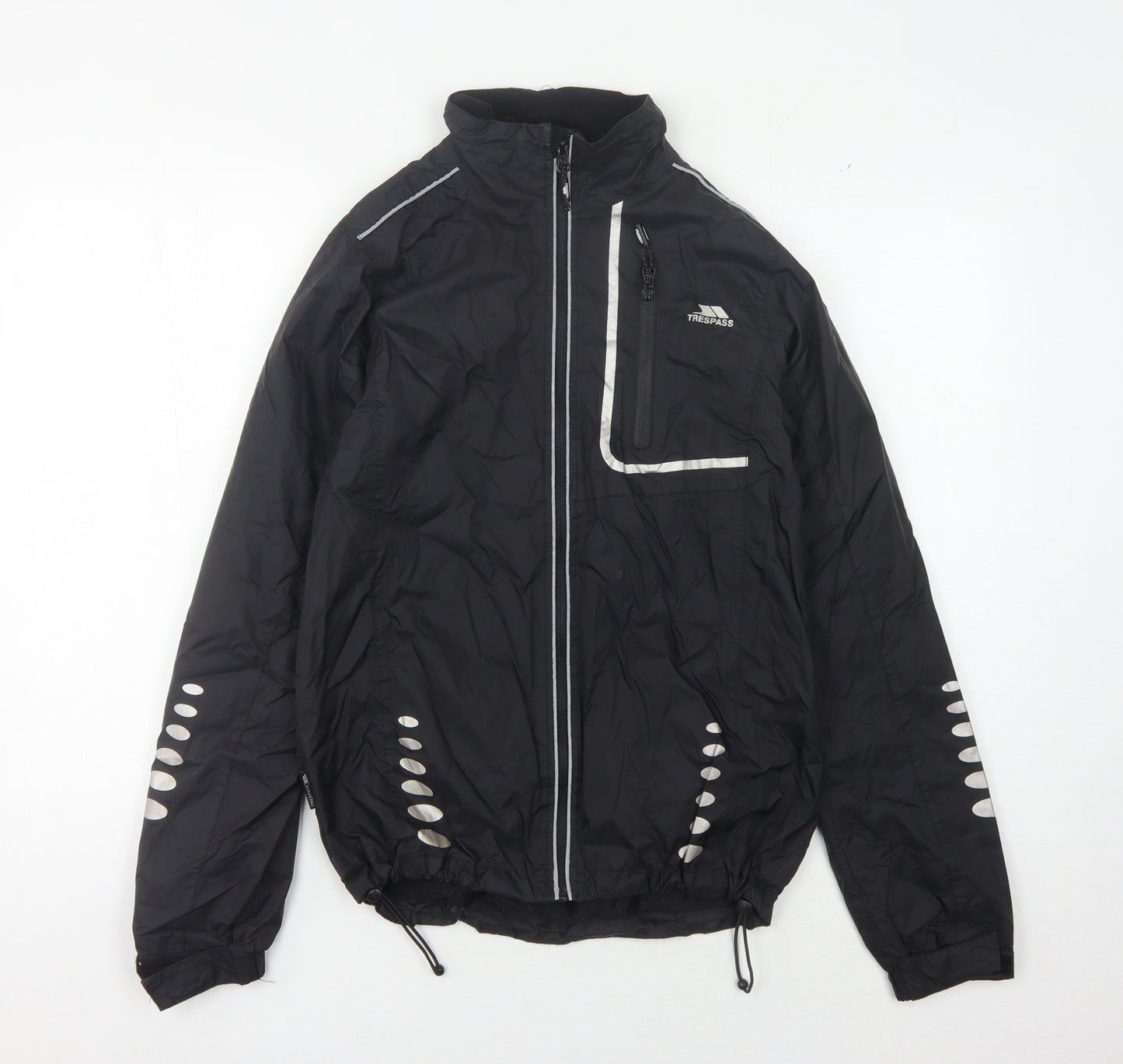 Trespass Unisex Black Windbreaker, 3XS, Waterproof