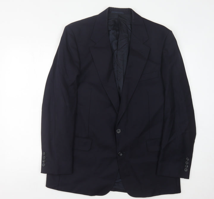 Austin Reed Men's Black Wool Blazer 42R Regular Fit