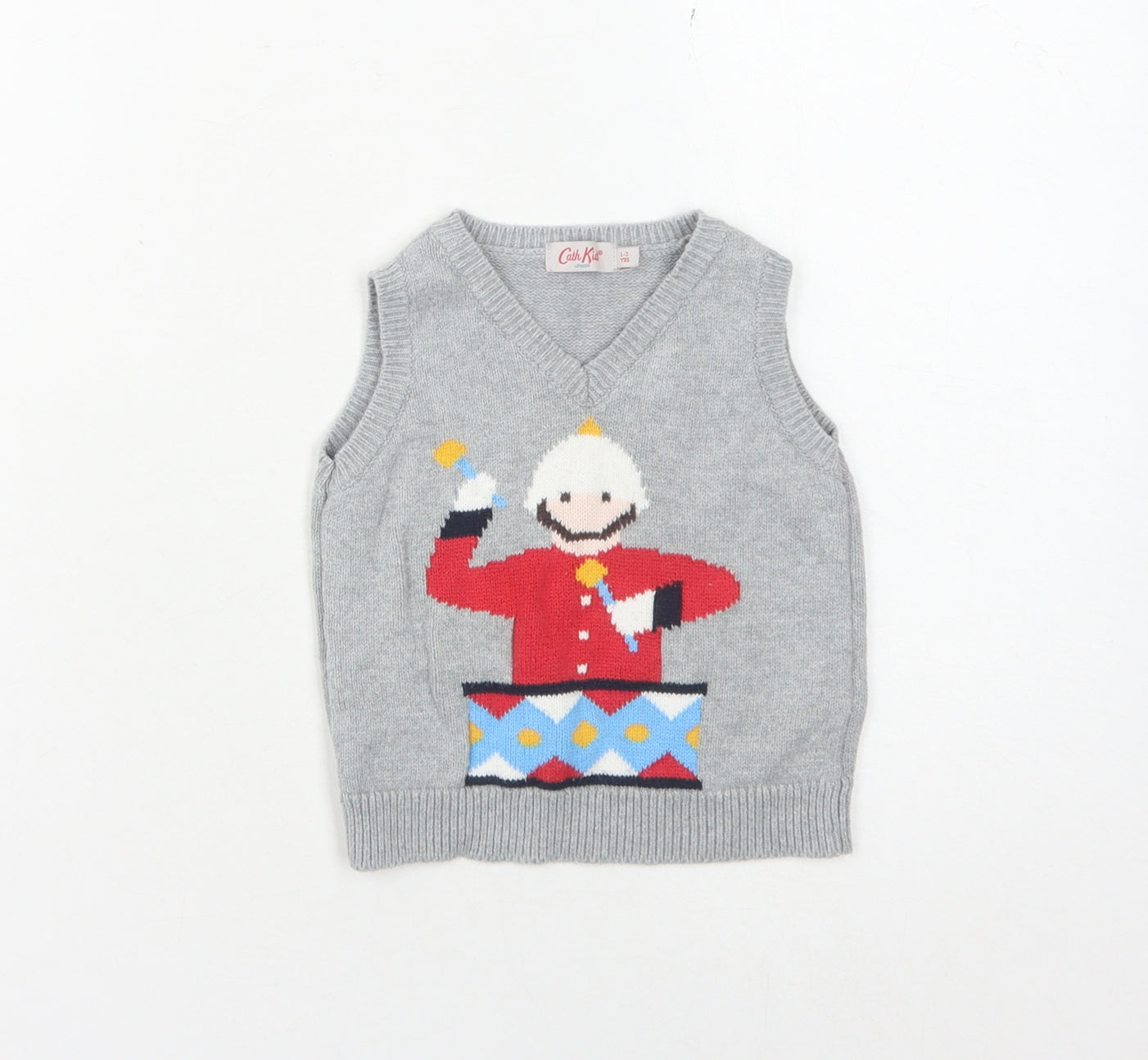 Cath Kidston Boys Grey Cartoon Vest 2-3 Years