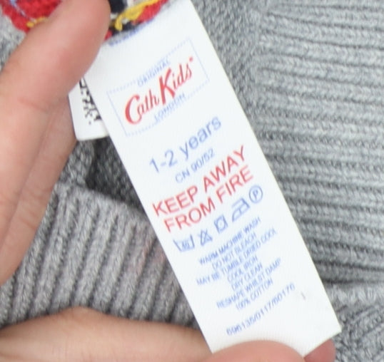 Cath Kidston Boys Grey Cartoon Vest 2-3 Years