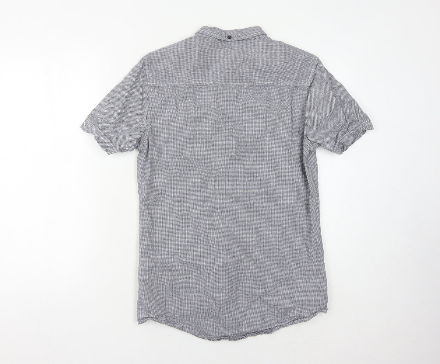 Firetrap Men's Grey Button-Up Shirt - Size S