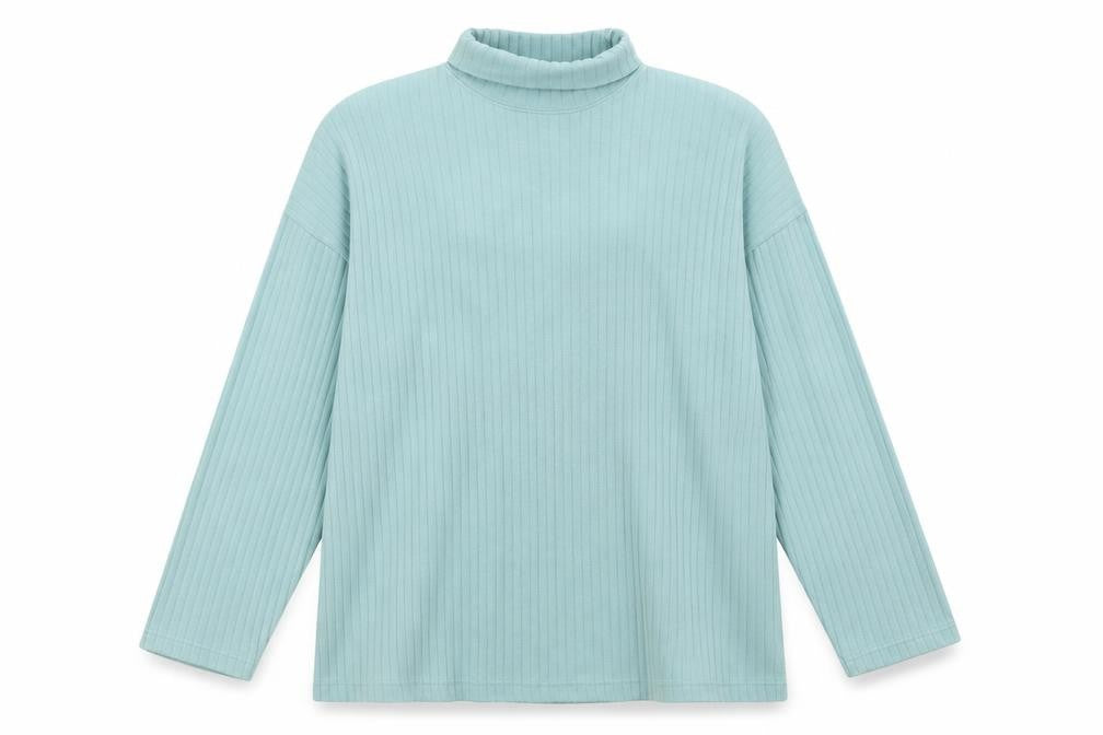 Front view of Glenmuir Green Roll Neck Jersey unisex xl