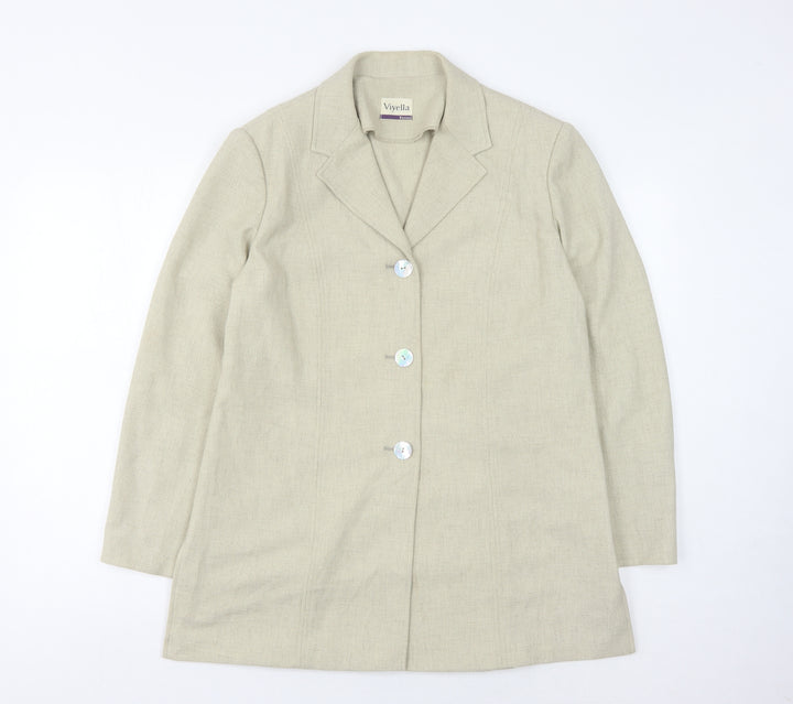 Viyella Women's Beige Blazer, UK 12, Petites