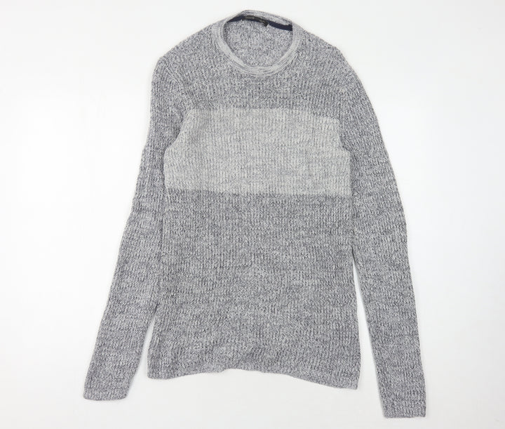 Banana Republic Men's Grey Size S Cotton Pullover Jumper