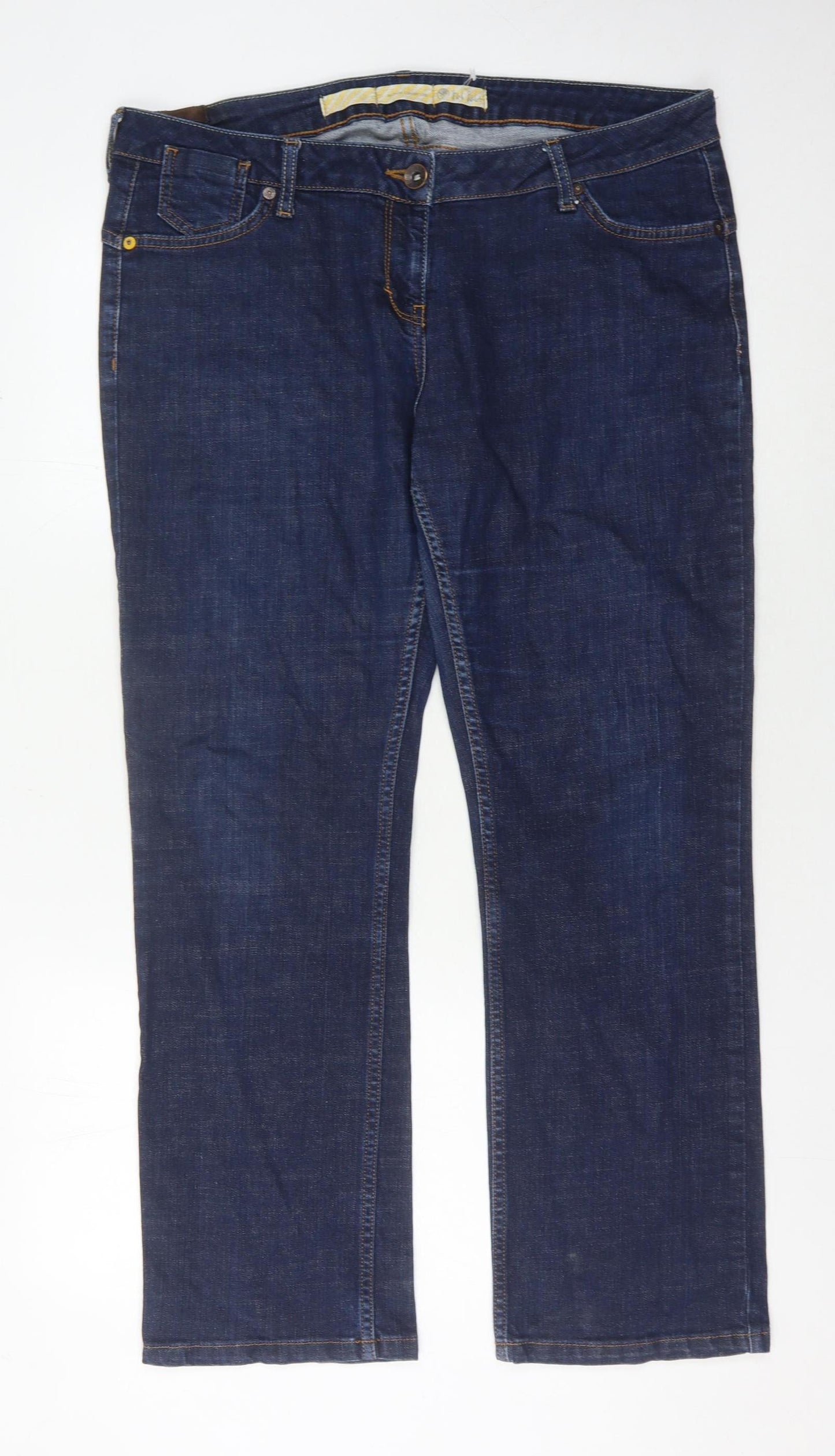 Fat Face Women's Blue Slim Denim Jeans Size 16 S