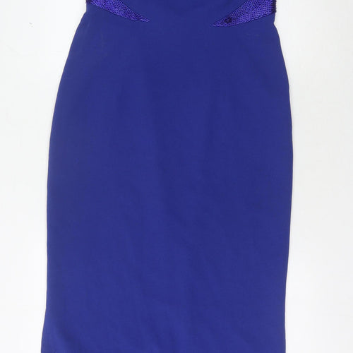 Simon Ellis Women’s Blue Dress Size 14 Sleeveless