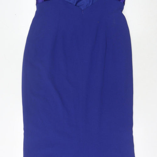 Simon Ellis Women’s Blue Dress Size 14 Sleeveless