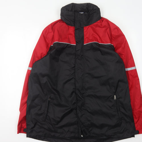 Crivit Men's Red/Black Windbreaker Jacket L