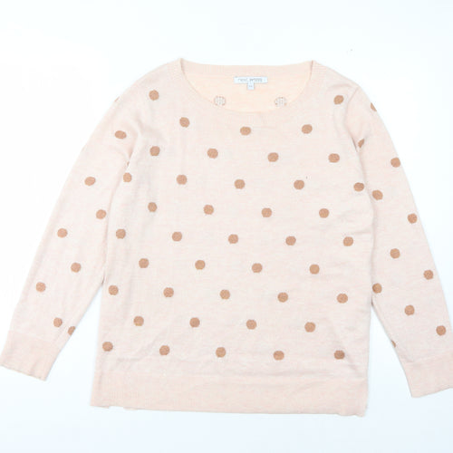 Next Women Ivory Polka Dot Pullover, Size 14 Plus