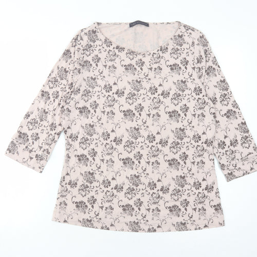 Marks and Spencer Women's Ivory Floral Blouse, Size 14