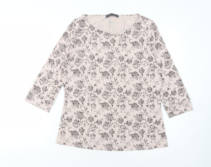 Marks and Spencer Women's Ivory Floral Blouse, Size 14
