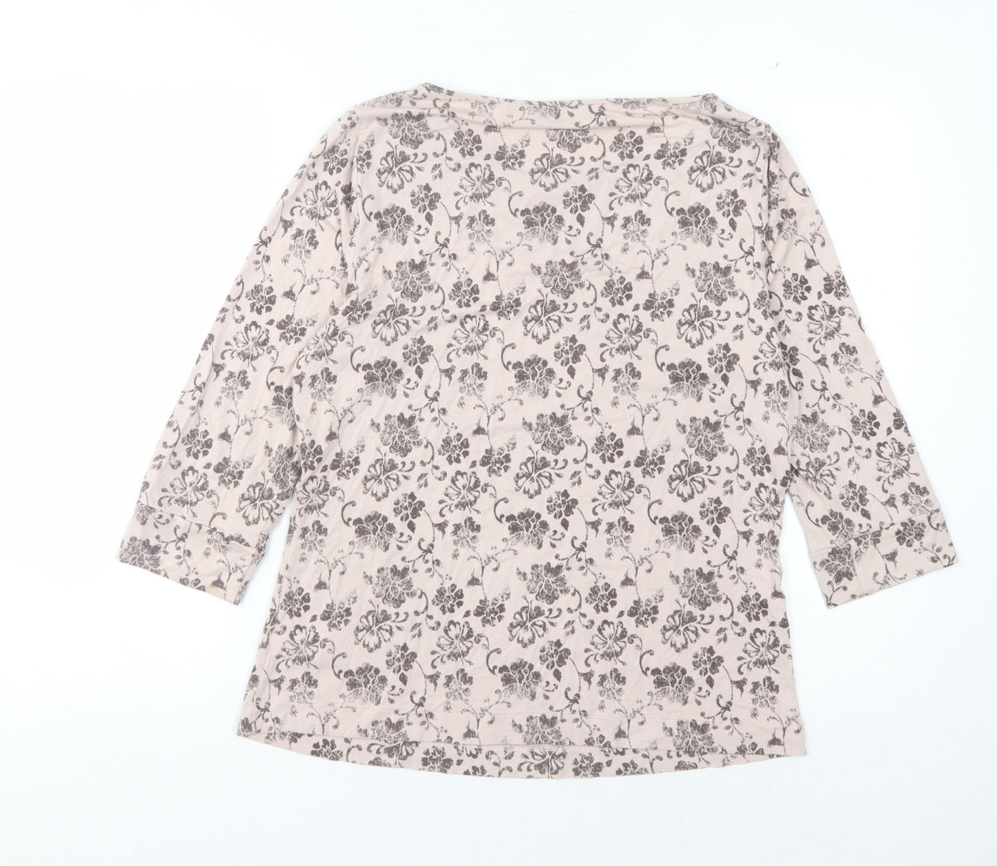 Marks and Spencer Women's Ivory Floral Blouse, Size 14
