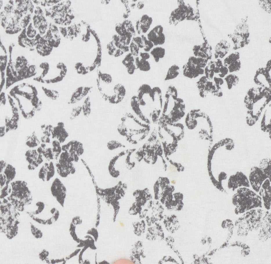 Marks and Spencer Women's Ivory Floral Blouse, Size 14