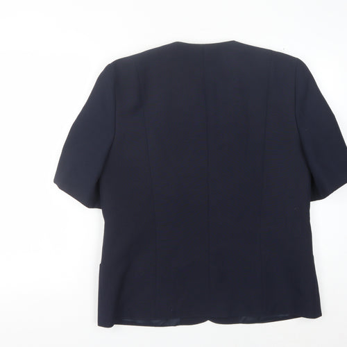 C&A Women's Blue Blazer Size 16 Short Sleeve