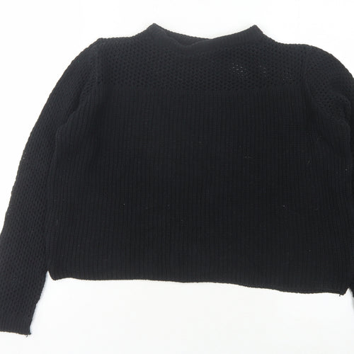 Boohoo Women's Black Pullover Jumper Small