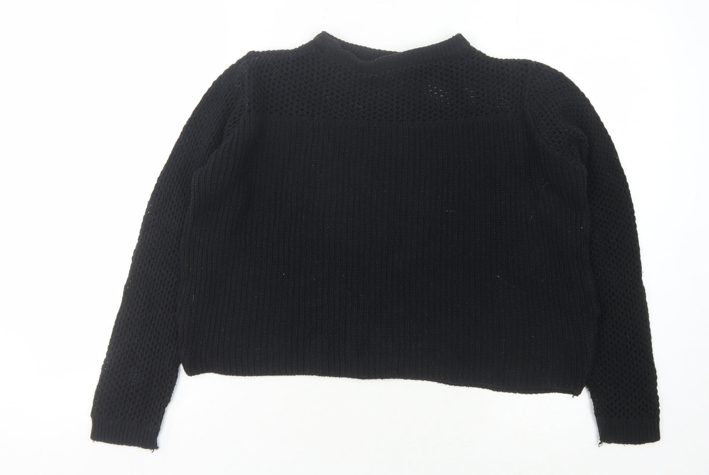 Boohoo Women's Black Pullover Jumper Small