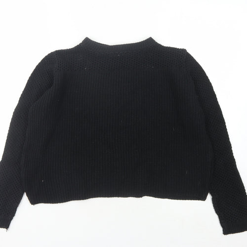 Boohoo Women's Black Pullover Jumper Small