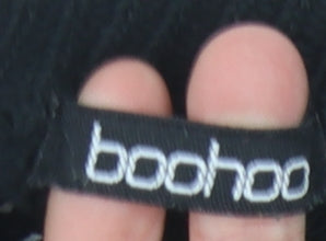 Boohoo Women's Black Pullover Jumper Small