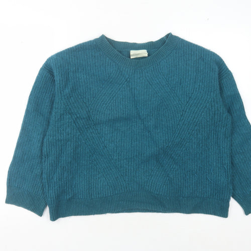 Armedangels Women's Blue XL Crew Neck Pullover Jumper