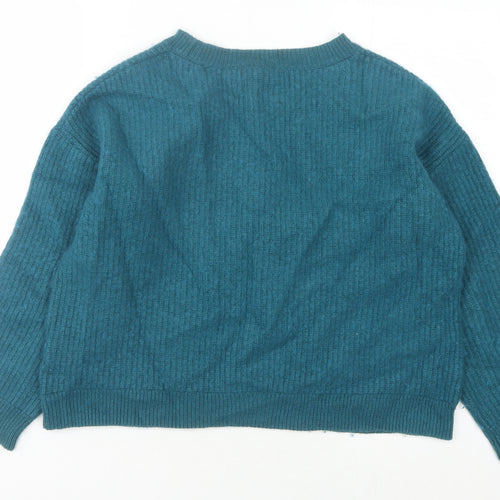 Armedangels Women's Blue XL Crew Neck Pullover Jumper