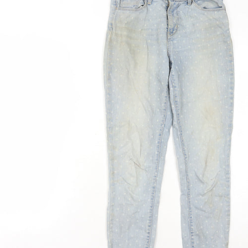 Levi's Women's Skinny Light Blue Polka Dot Jeans Size 26