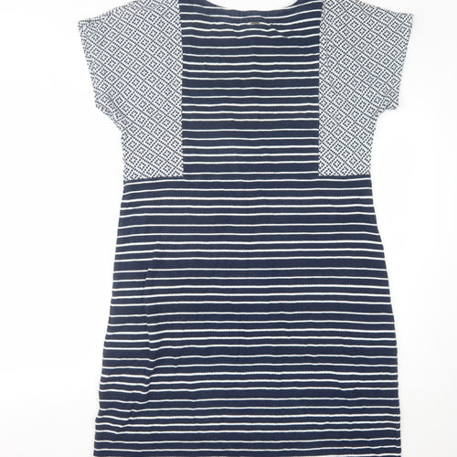 White Stuff Women's Blue & White Striped Shift Dress, Size 12