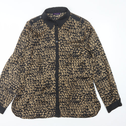 Marks and Spencer Women's Animal Print Blouse Size 14